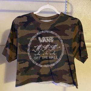 Vans Camo Graphic Crop
